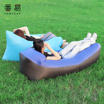 Outdoor Net red inflatable sofa lazy air mattress single portable recliner music festival sofa bag air cushion bed