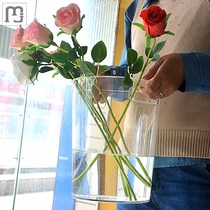 Hand reminder Flower barrel Home Transparent acrylic flower Shop Flower Boutique Exclusive Deep Water Nuragia Flower Arrangement Flower Plastic