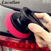 (Car Waxing Labor-saving Theorizer) Solid Wax Emulsion With 3 Inch Polished Down Wax Sponge Pan Manual Waxing Tool