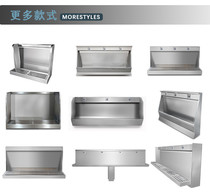Standard stainless steel urinal double-layer vertical toilet slot 304 stainless steel School hospital trough gutter wall type