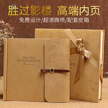 Upscale album making photobook photo book leather album of wedding photos Fine and custom wedding photo wedding This commemorative album