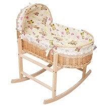 Shaking the child sleeping artifact baby frame basket portable rocking bed rattan old baby car sleeping blue car