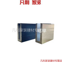 Stair glass floor trough Frameless aluminum magnesium alloy floor trough Corridor guardrail Stair glass handrail Carbon steel embedded trough bar