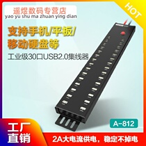 Industrial Grade 30 Usb Wire Splitter HUB Computer Multi-Interface Expansion Mobile Phone Tablet Charging Hub