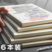 A4 Cornell Notebook Cross Thread Notepad B5 Mesh This Coil Small box of small panes for college students hand-painted plaid drawing a5 reading notes thickened with wind creativity Japan-ROK super-thick