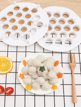 Plastic plate for making dumplings DIY manual dumpling maker Kitchen fancy pressing mold Household tools Lazy dumplings