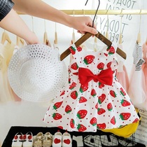 Baby skirt summer dress 2021 new female child suspender skirt baby princess dress baby Summer foreign style dress