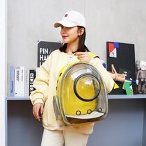 Pet backpack dog used for walking more than panda net infrared out portable cute personality high face value pocket breathable good Teddy Row