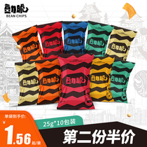 Douli Crispy Net Red Soybean Crisps Recommended Explosions 25g Pack Healthy Potato Chips Snacks Snacks Leisure Food