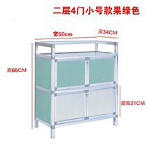 Cupboard White household cupboard kitchen side cabinet with bowl thickened small kitchen cabinet combination with door cabinet