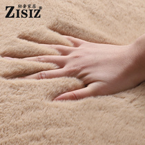 Thickened Imitation Rabbit Fur Carpet Living Room Tea blanket Nordic ins Long plush bedroom bedside carpet full of floor cushions