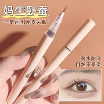 Liquid sleeper pen Shadow sketching pen female matt Matt Cicada Eyelid to waterproof without fainting eye line eye makeup Dual-purpose