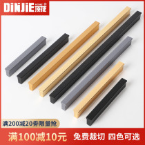 Top tier modern minimalist wardrobe door handle black drawer cabinet handle upscale gold light lavish aluminum alloy T type