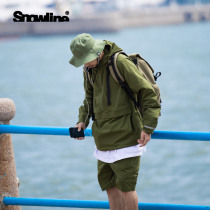 Snowline snow line autumn moisture absorption quick-drying elastic hooded jacket outdoor cycling running attendance simple function