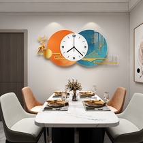 Net red decorative clock wall clock living room modern simple creative light luxury clock home fashion personality hanging wall atmosphere