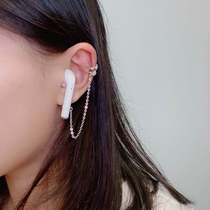 Anti-lost earrings Bluetooth wireless headset protection ear clip Airpods earrings ear clip ear stud anti-drop rope