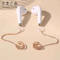 Bluetooth headset anti-drop ear clip anti-drop earrings wireless airpods2 sports chain rope earring temperament earring nail ear hanging