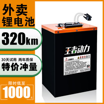 Wang power electric vehicle lithium battery 48v60v72v takeaway 32ah45ah tricycle special battery ternary