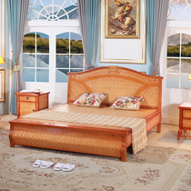 In South-East Asia furniture rattan Queen really teng chuang teng bian chuang teng yi chuang double single really rattan 1 8 meters bed