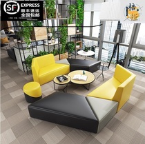 Creative office sofa tea table combined Alien 100 Changed Solid Wood Minima Modern Early Education Training Institute Rest Area