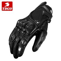 TDGO Motorcycle Riding Gloves Male Carbon Fiber Spring Summer Breathable Sunscreen Anti-Fall Locomotive Women Riding Racing Gloves