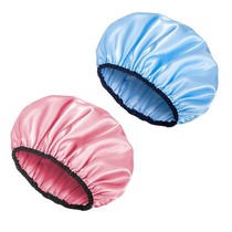 Double Bath Cap Waterproof Bath Headgear Hood Home Woman Summer Bath Cap Dust Resistant Hair Set Kitchen Anti-Smoke Hair Film Special