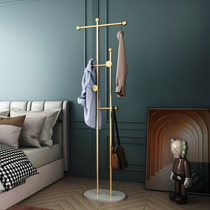 Nordic wrought iron hanger floor bedroom hanger simple porch coat rack Net red shelf light luxury clothing shelf