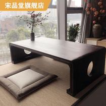 Small table solid wood tatami tea table floating window coffee table window sill tea table