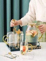 The Nordic Cup Water tea set home living room light luxury glass tea cup kettle Cup Cup set