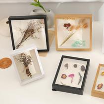 Hollow dried flower photo frame diy table flower preservation three-dimensional specimen frame hand-thickened A4 picture frame gift