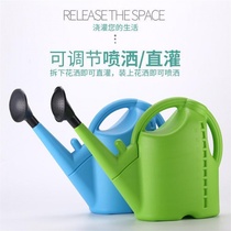 Plastic big sprinkler water bottle watering pot pot shower water watering can long mouth gardening watering can small shower