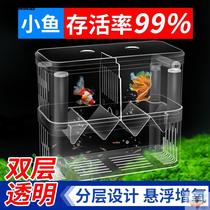Fish tank isolation box incubator box Peacock fish anchovy breed box small fish fry outside non-acrylic delivery room