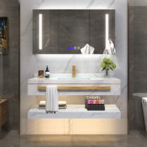 Toilet washbasin hanging wall wash basin marble wash table hotel bathroom cabinet combination simple wash basin