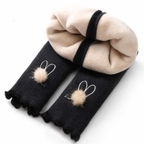 Girls baby plus velvet padded leggings 2020 new autumn and winter girls cotton warm pants