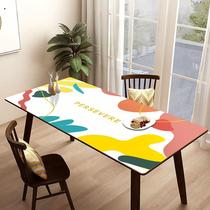 Northern Europe in air and light luxury and oil - proof PVC tablecloth induced tea - washing coupon