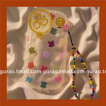 gurao colorful puzzle laughing face pendant apply Apple 13promax phone shell iPhone13 new 12 silicone gel 11 small crowdproof xr female xsmax