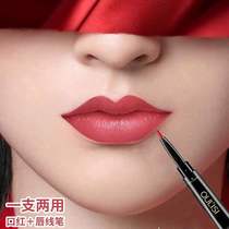 Net red with Dior Queen big brand lipstick lip liner double-head rotating automatic matte same Audi waterproof