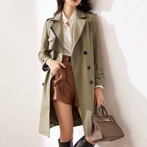 Ji Shizhe 2022 new spring and autumn this year popular windbreaker womens long coat coat coat small man British style