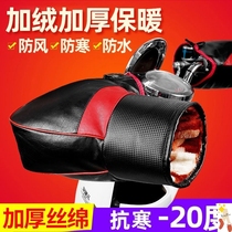  Gloves Protective gloves Pedal electric car large mouth handle cover Warm waterproof and windproof battery car riding gloves