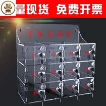 Mobile phone storage cabinet transparent acrylic wall mobile phone storage box mobile phone box employee mobile phone safe deposit box hand cabinet