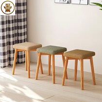 Home dining stool simple creative small bench fashion soft sitting restaurant comfortable multifunctional door small solid wood living room
