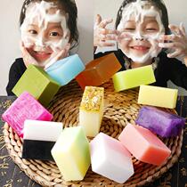 Natural honey handmade soap mites facial soap oil control acne essence oil soap brightening water bath soap 3 boxes 1 box