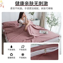 Travel Sleeping Bag Sleeper Hotel Out Travel Bed Cover Dirty Sheet Quilt Cover Cotton quilt cover Double Single Single Portable