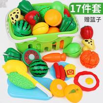 Fruit chopping baby chopping vegetables music children chopping fruit play house mens suit simulation vegetables kitchen girl toys