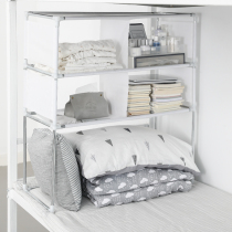 Dormitory upper bed bedside storage cabinet college students live in school artifact female lower bed simple dormitory bed wardrobe