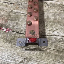 Suitable for grounding busbar tinned copper row Grounding busbar equipotential busbar machine room grounding copper row 4*40
