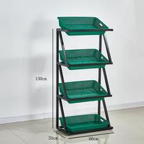 Supermarket fruit and vegetable shelf display rack creative multi-layer vegetable rack commercial convenience store shelf fruit and vegetable rack
