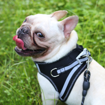 Dog traction rope vest-type small and medium dog Kökkiefa dog walking dog rope with adjustable chest harness dog chain