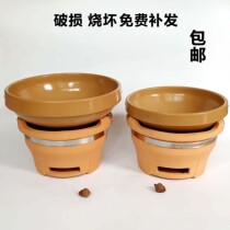 Old-fashioned ceramic charcoal stove boiler household pot open fire small charcoal stove heating stove alcohol stove outdoor barbecue stove