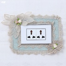  Type 118 cloth art switch protective sleeve switch patch wall sticking idea living-room bedroom lamp wall socket decoration sticker